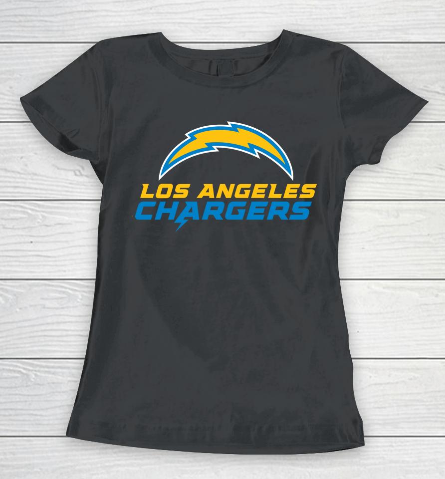 Men's Fanatics Branded Gray Los Angeles Chargers Big And Tall Team Lockup Women T-Shirt