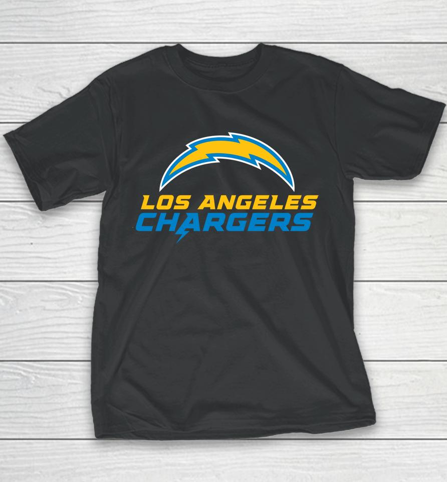 Men's Fanatics Branded Gray Los Angeles Chargers Big And Tall Team Lockup Youth T-Shirt