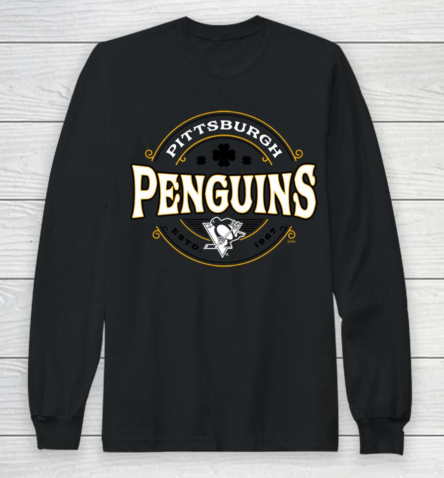 Men's Fanatics Branded Kelly Green Pittsburgh Penguins St Long Sleeve T-Shirt