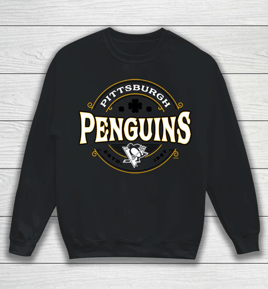 Men's Fanatics Branded Kelly Green Pittsburgh Penguins St Sweatshirt