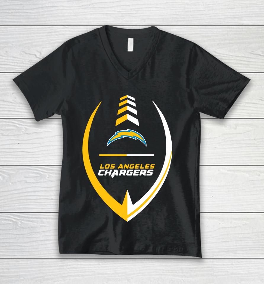 Men's Fanatics Branded Los Angeles Chargers Big And Tall Team Lockup Unisex V-Neck T-Shirt
