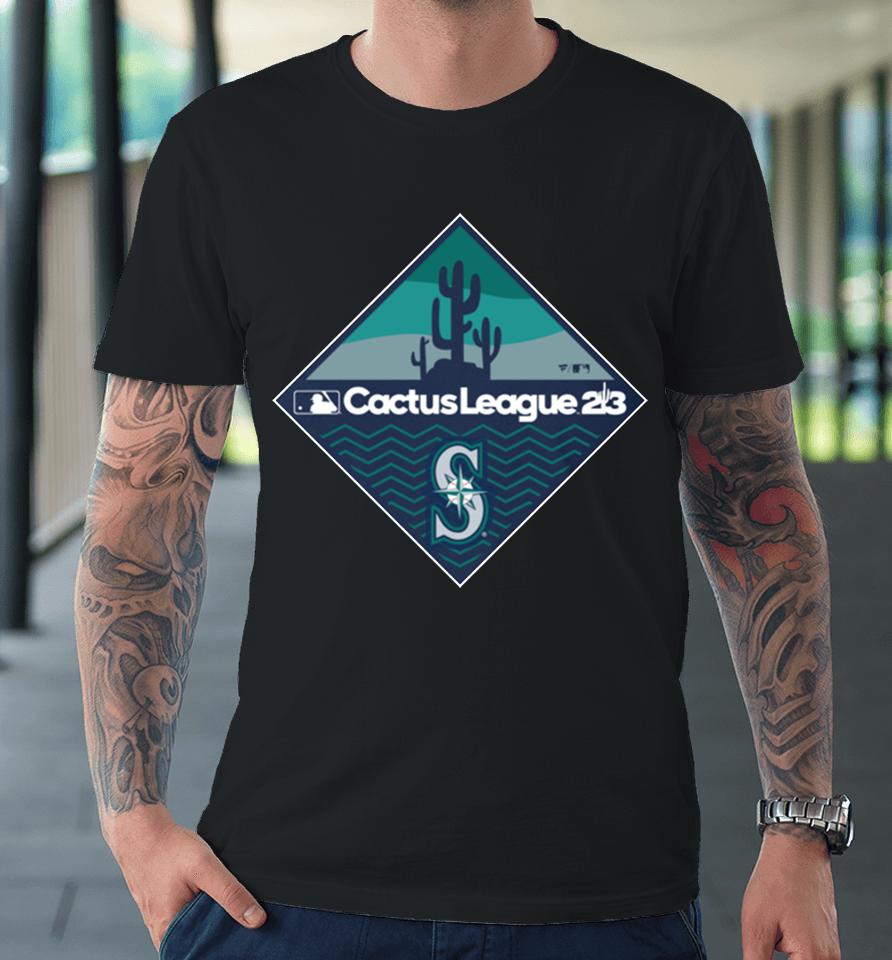 Men's Fanatics Branded Navy Seattle Mariners 2023 Mlb Spring Training Diamond Premium T-Shirt