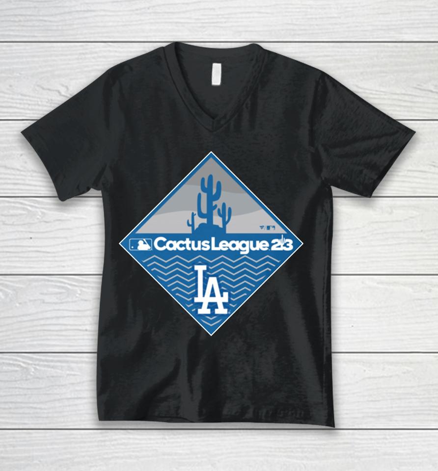 Men's Fanatics Branded Royal Los Angeles Dodgers 2023 Mlb Spring Training Diamond Unisex V-Neck T-Shirt