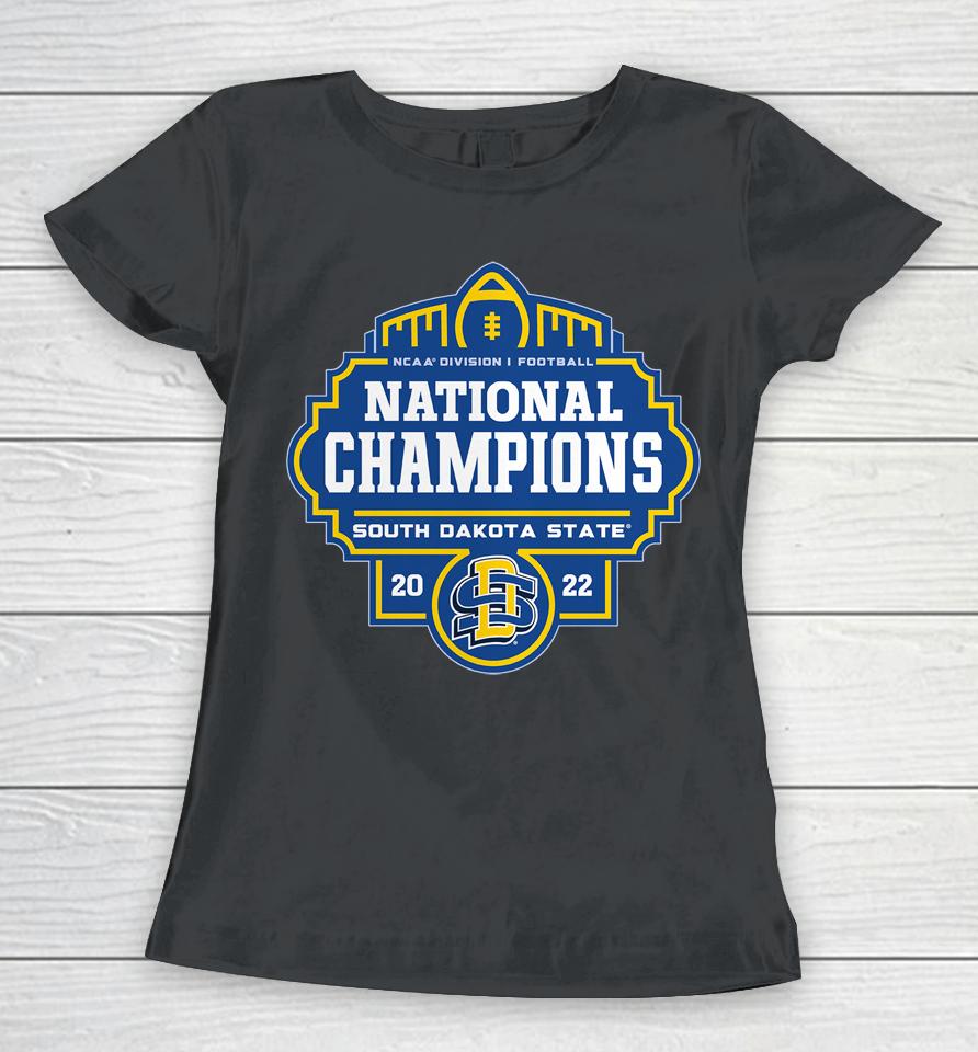 Men's Fanatics Branded South Dakota State Jackrabbits 2022 Fcs Football National Champions Women T-Shirt