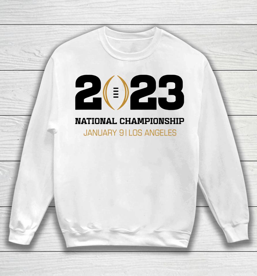 Men's Fanatics Branded White Los Angeles College Football Playoff 2023 Event Logo Sweatshirt