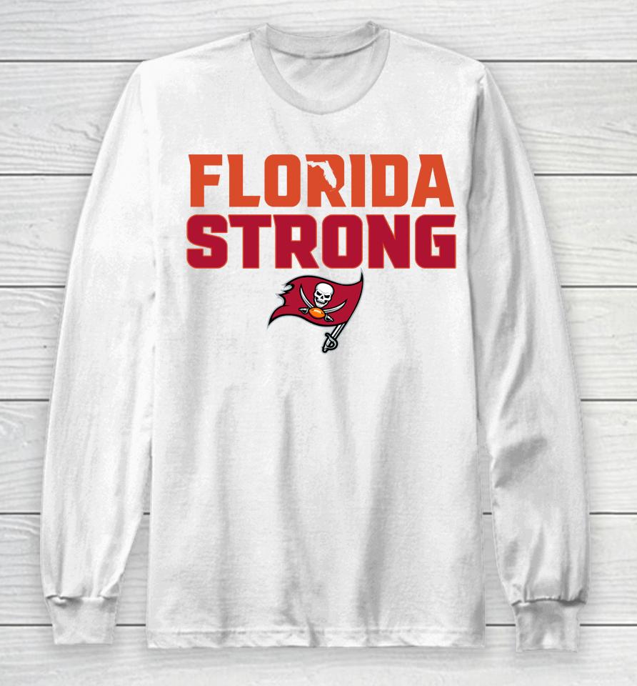 Men's Fanatics Branded White Tampa Bay Buccaneers Florida Strong Long Sleeve T-Shirt