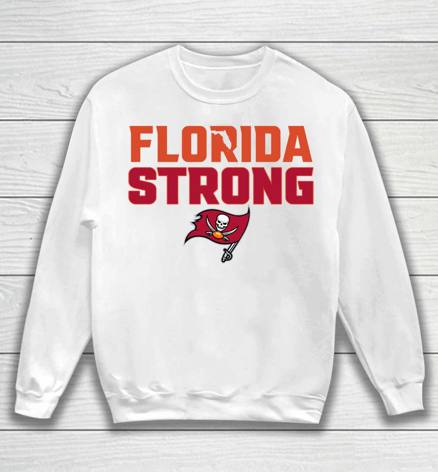 Men's Fanatics Branded White Tampa Bay Buccaneers Florida Strong Sweatshirt