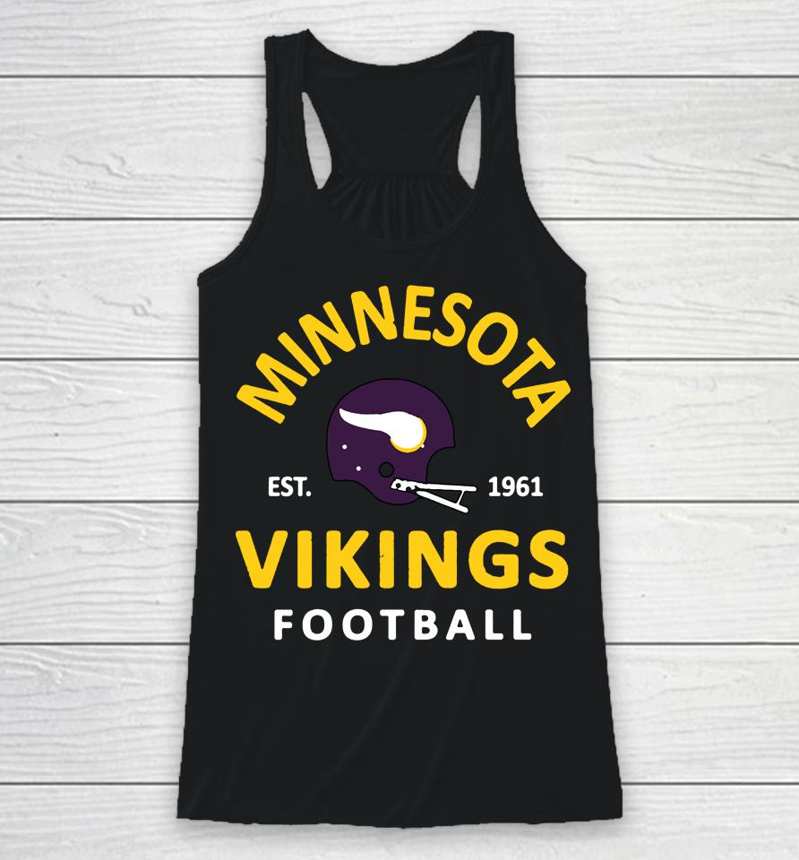 Men's Fanatics Purple Minnesota Vikings Vintage Arch Racerback Tank