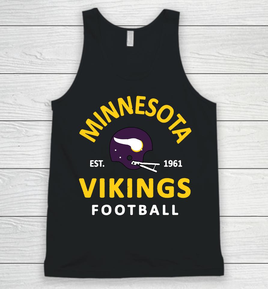Men's Fanatics Purple Minnesota Vikings Vintage Arch Unisex Tank Top