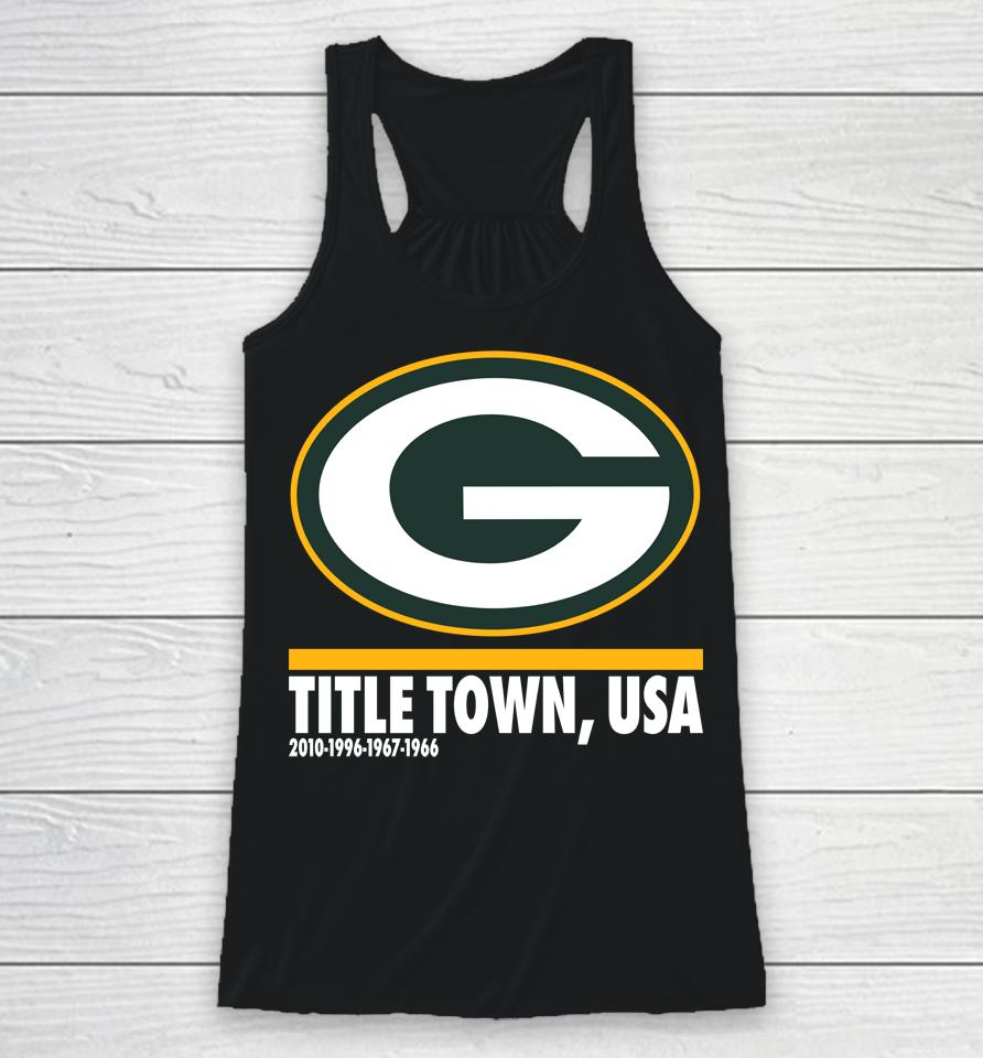 Men's Green Bay Packers Hometown Collection Title Town Racerback Tank