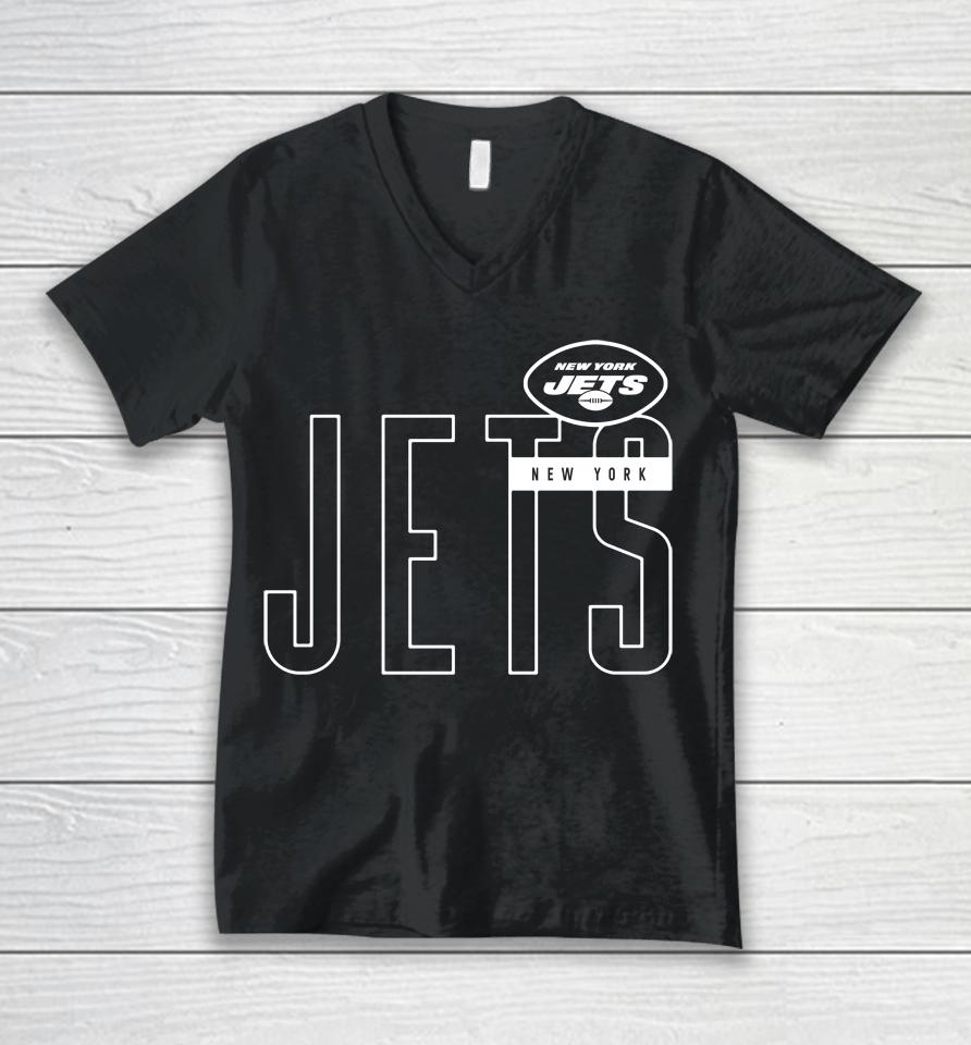Men's Green New York Jets Performance Unisex V-Neck T-Shirt