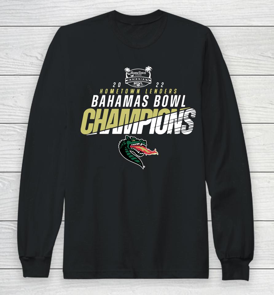 Men's Green Uab Blazers 2022 Bahamas Bowls Champions Long Sleeve T-Shirt