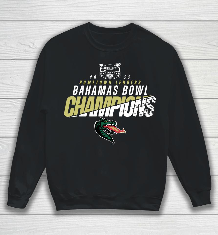 Men's Green Uab Blazers 2022 Bahamas Bowls Champions Sweatshirt