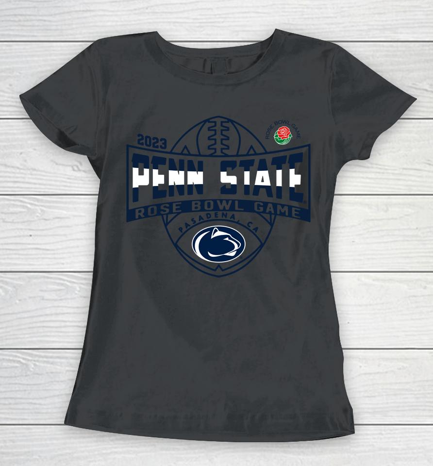 Men's Grey Rose Bowl Game Penn State Official 2023 Ncaa Women T-Shirt