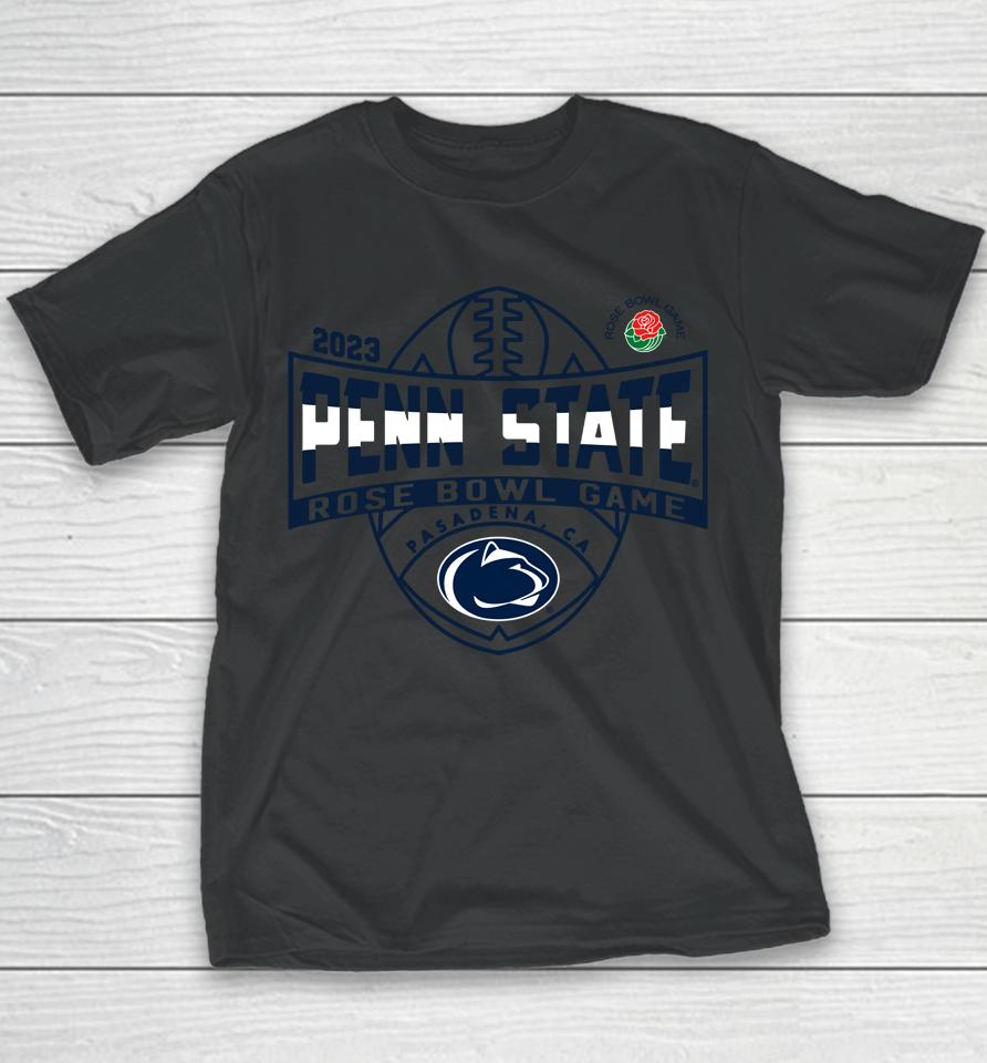 Men's Grey Rose Bowl Game Penn State Official 2023 Ncaa Youth T-Shirt
