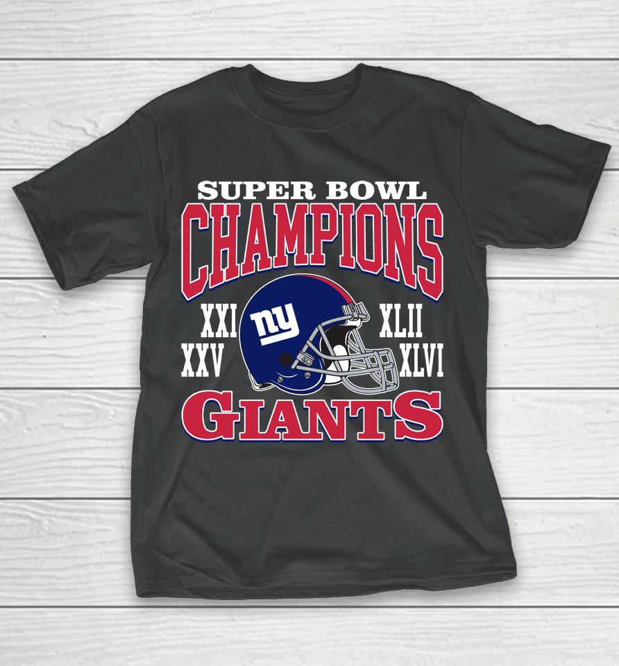 Men's Homage Red New York Giants Super Bowl Classics Tri-Blend T-Shirt