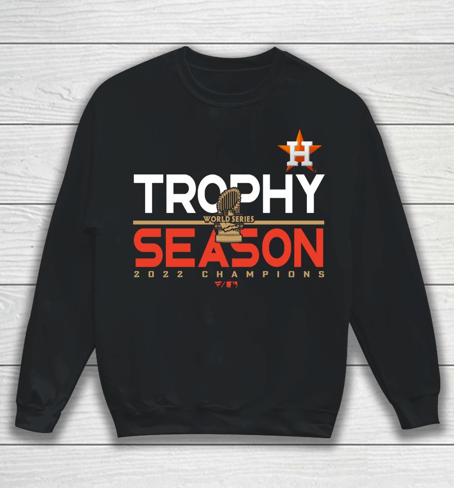 Men's Houston Astros 2022 World Series Champions Commissioner's Trophy Sweatshirt