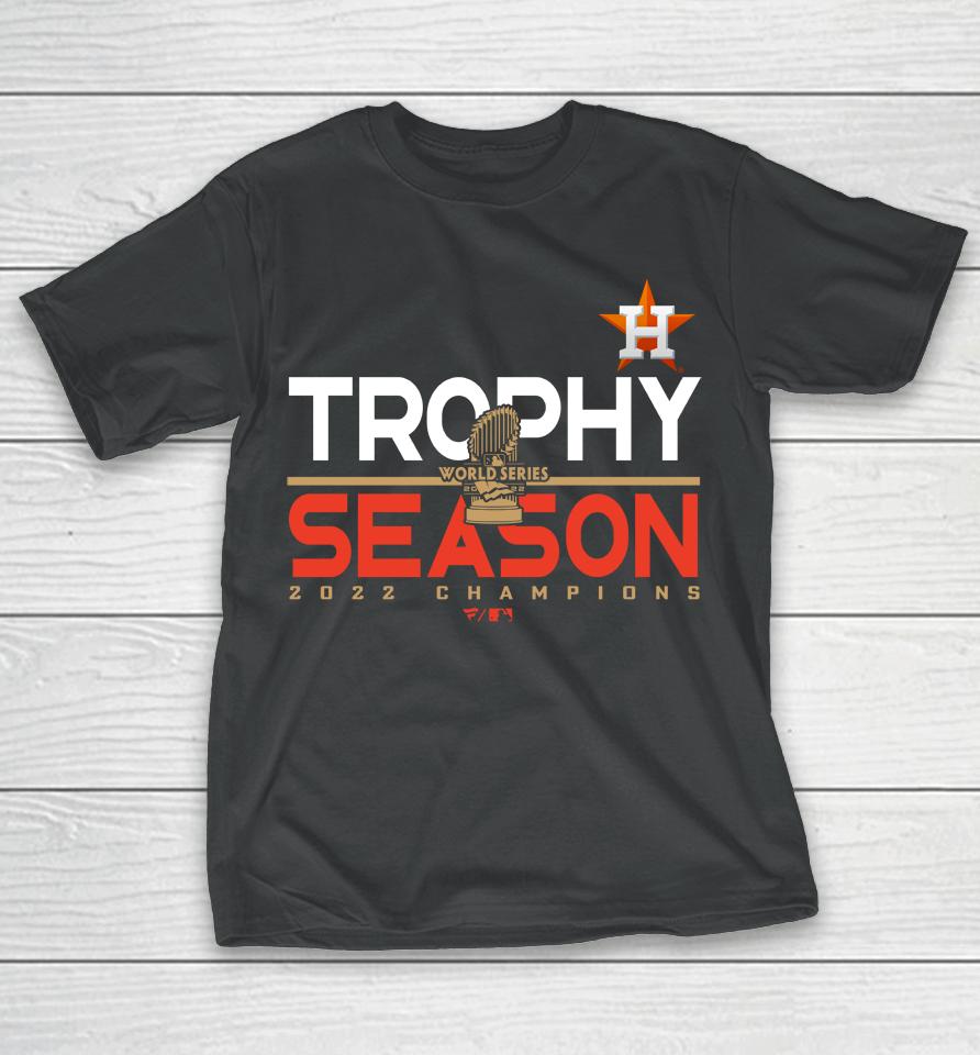 Men's Houston Astros 2022 World Series Champions Commissioner's Trophy T-Shirt