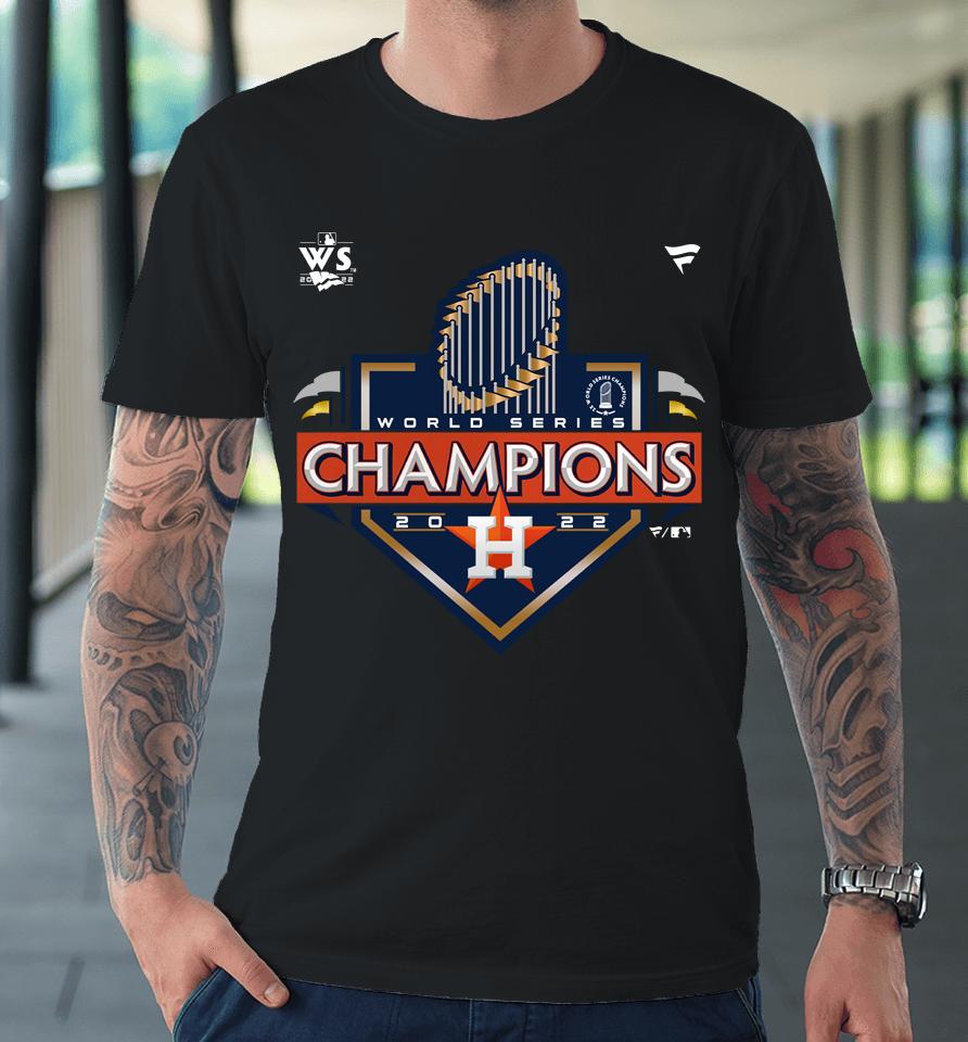 Men's Houston Astros Fanatics Branded Heather Charcoal 2022 World Series Champions Locker Room Premium T-Shirt
