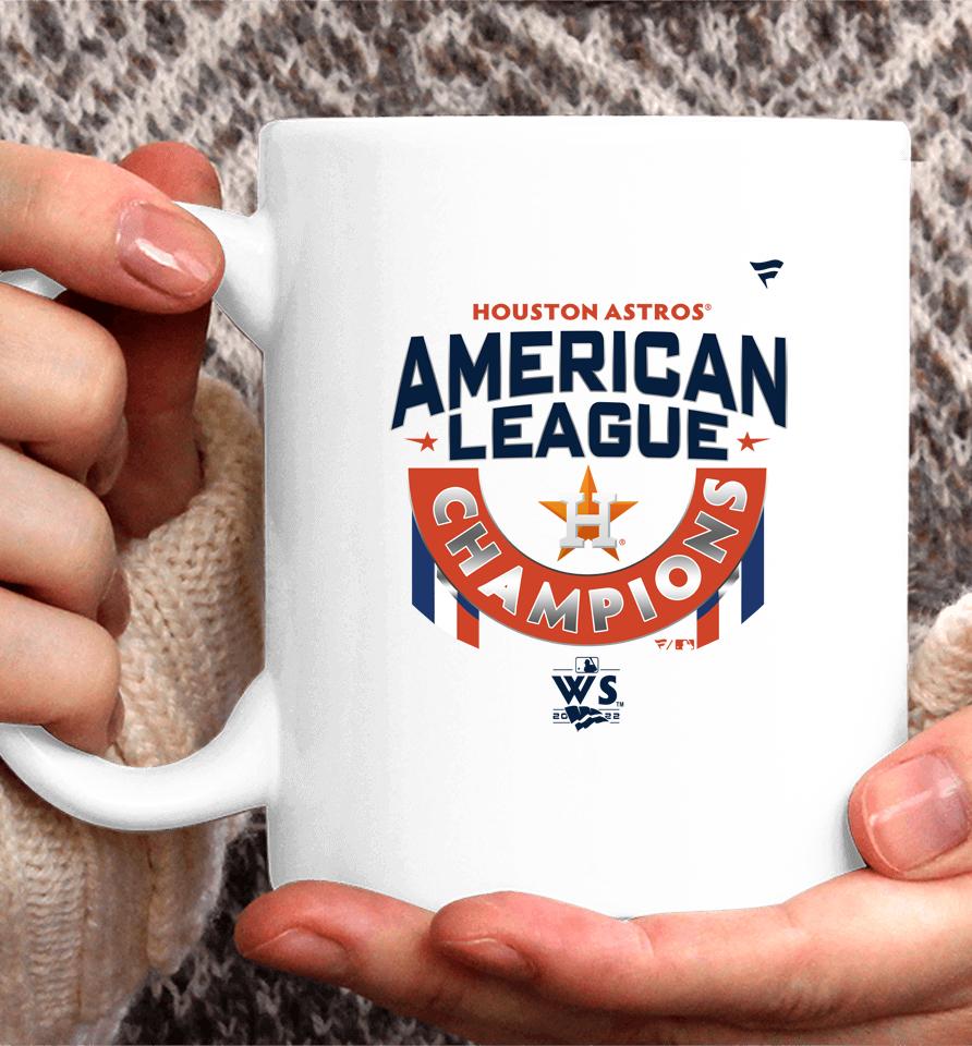 Men's Houston Astros Fanatics Branded White 2022 American League Champions Locker Room Coffee Mug