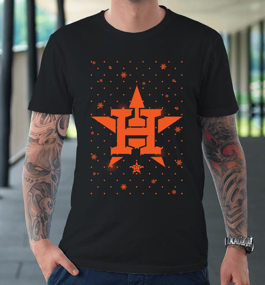 Men's Houston Astros Sparkle Christmas Graphic Premium T-Shirt