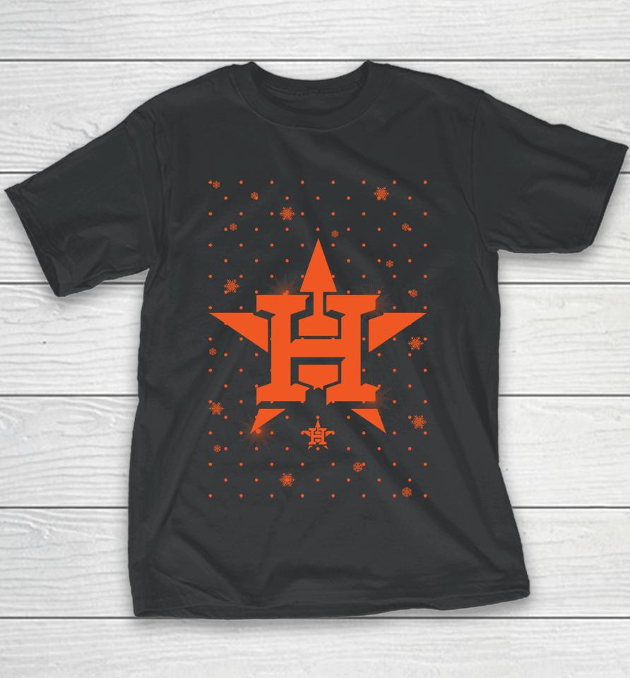 Men's Houston Astros Sparkle Christmas Graphic Youth T-Shirt