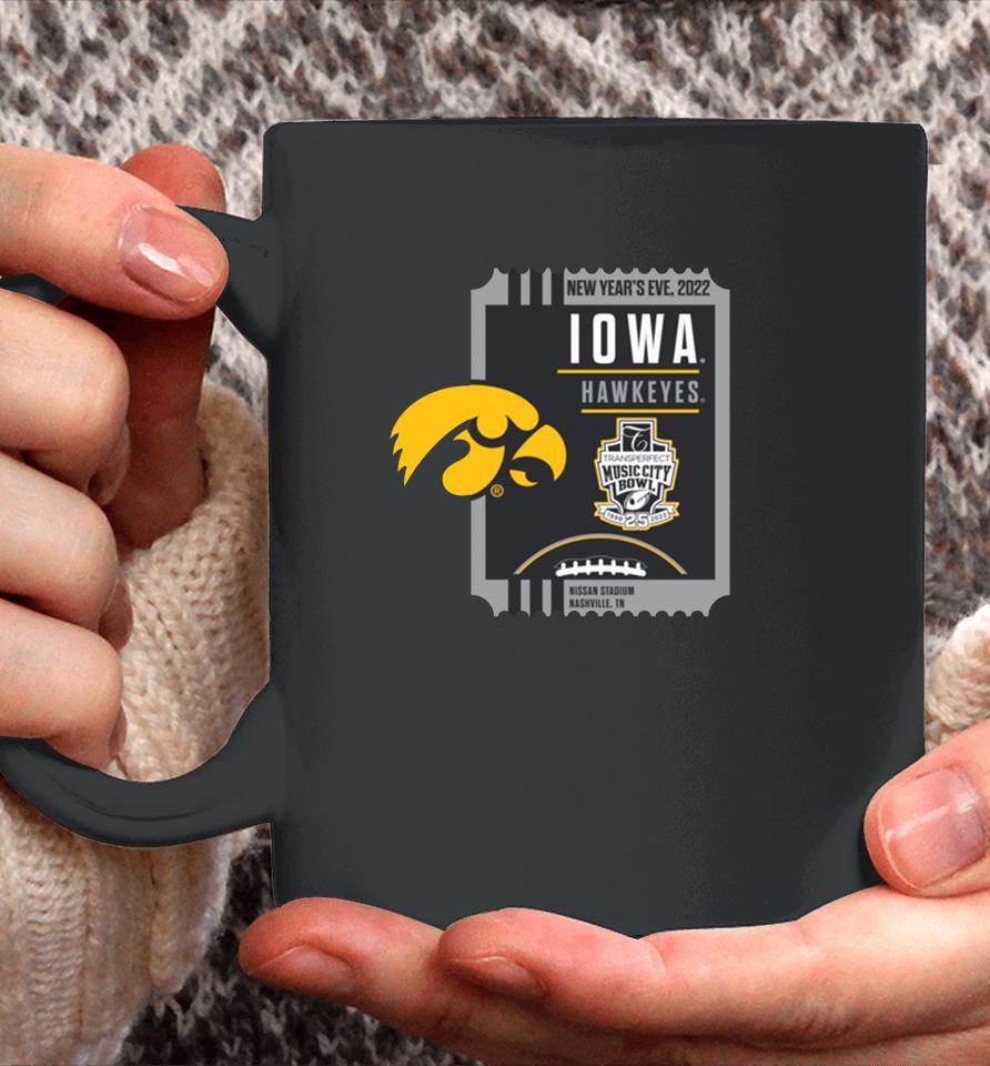 Men's Iowa 2022 Transperfect Music City Bowl Coffee Mug