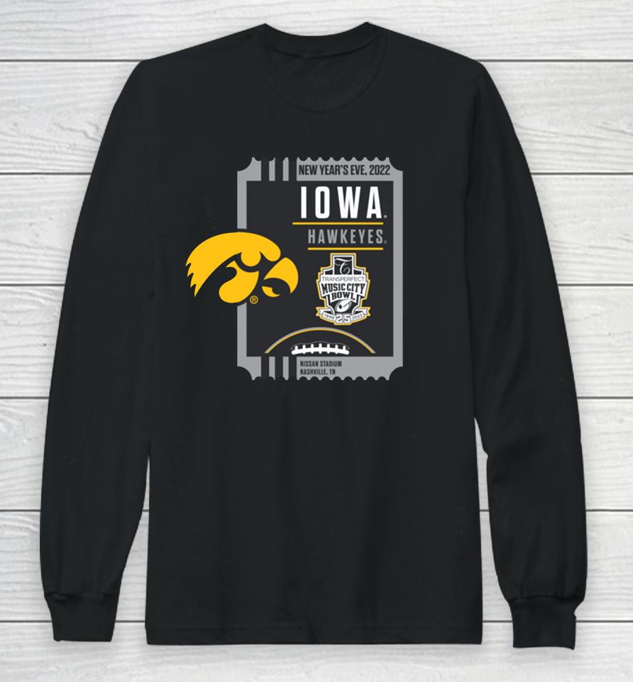 Men's Iowa 2022 Transperfect Music City Bowl Long Sleeve T-Shirt