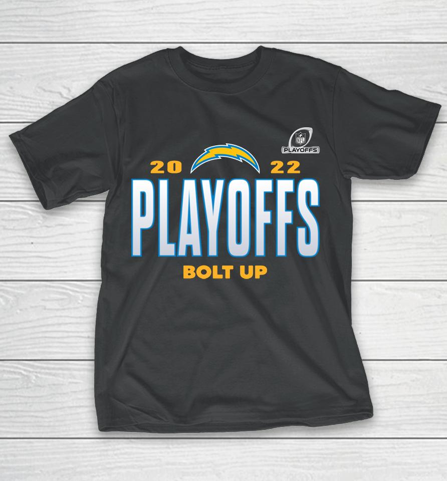 Men's Los Angeles Chargers Fanatics Branded Charcoal 2022 Nfl Playoffs Our Time T-Shirt