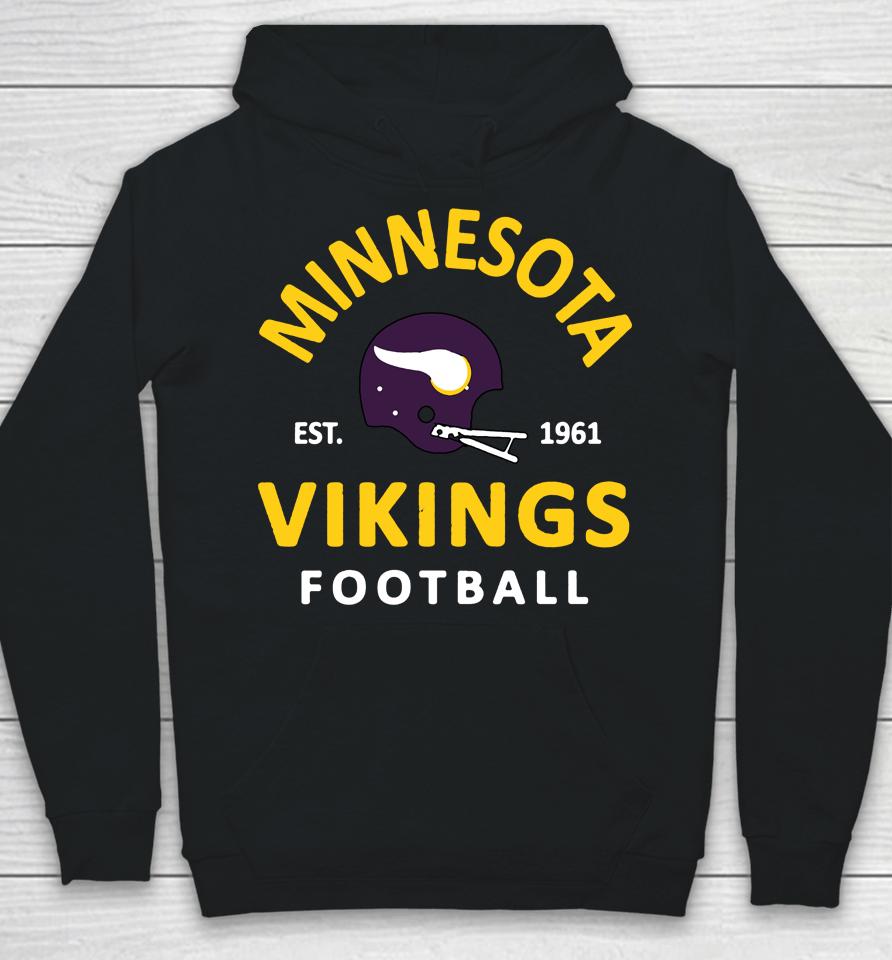 Men's Minnesota Vikings Hetmet Vintage Arch Est 1961 Hoodie