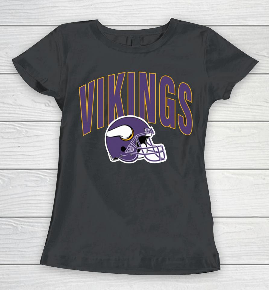 Men's Minnesota Vikings Team Athletic Black Women T-Shirt