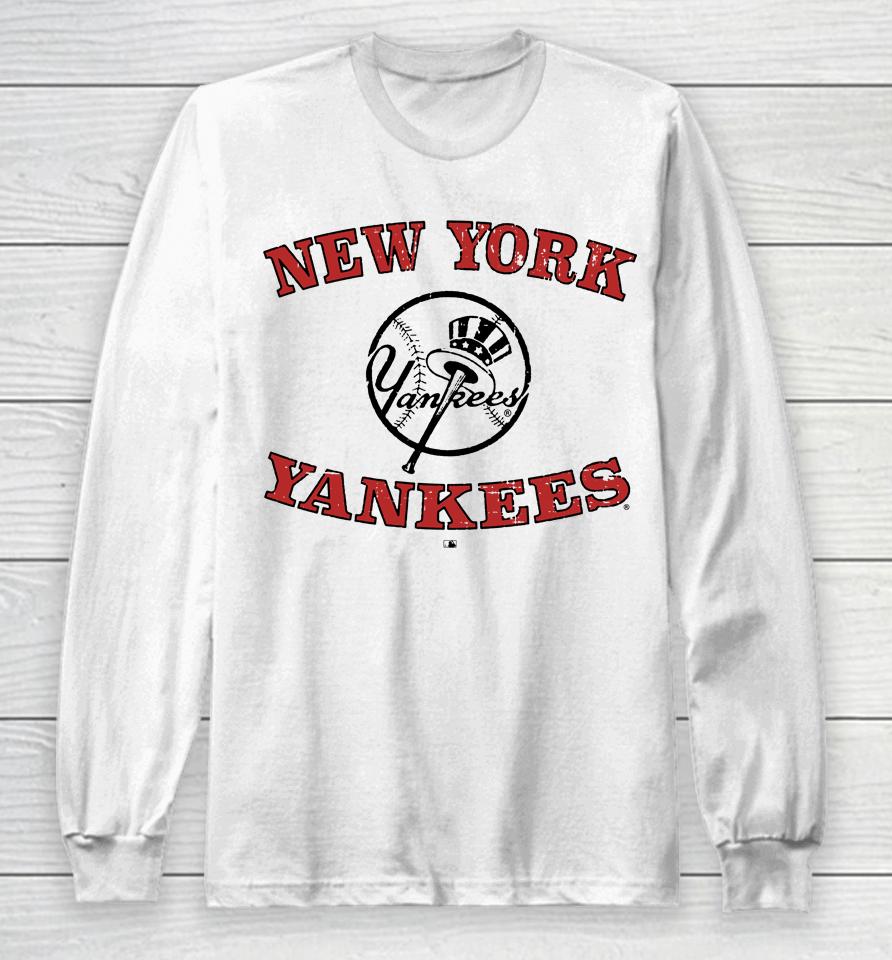 Men's Mlb 47 New York Yankees 2022 Counter Arc Fashion Long Sleeve T-Shirt