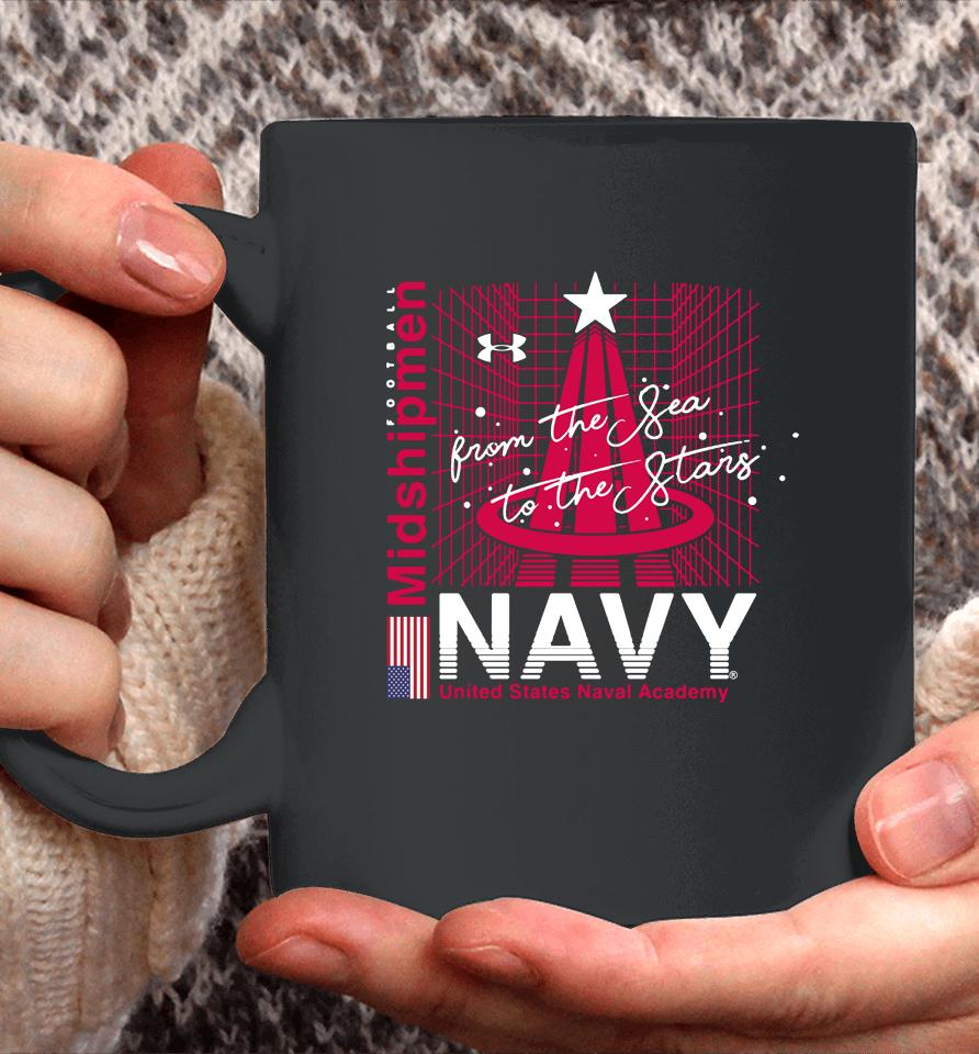Men's Navy Midshipmen 2022 Special Games Stars Under Armour Coffee Mug