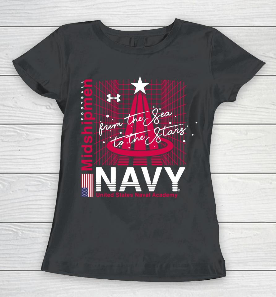 Men's Navy Midshipmen 2022 Special Games Stars Under Armour Women T-Shirt