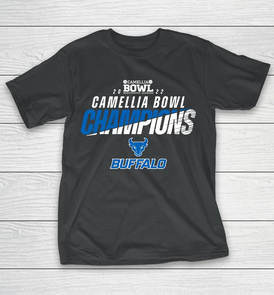 Men's Ncaa 2022 Camellia Bowl Buffalo Champ T-Shirt