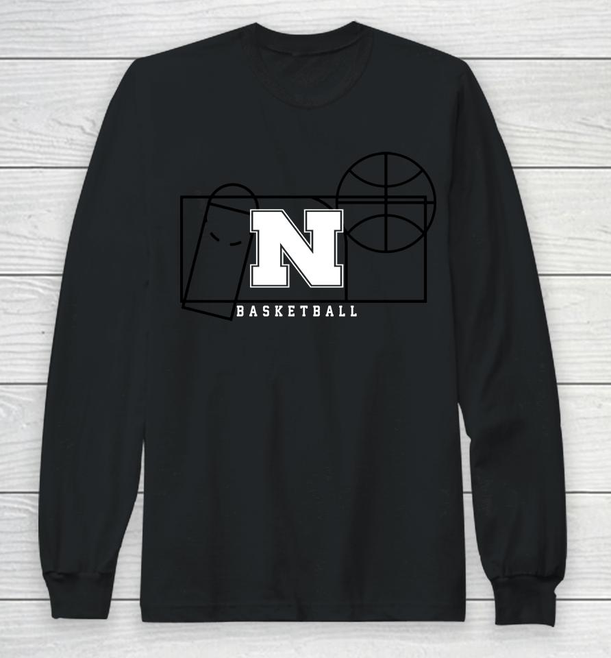 Men's Ncaa Nebraska Huskers Basketball Court Fresh Long Sleeve T-Shirt