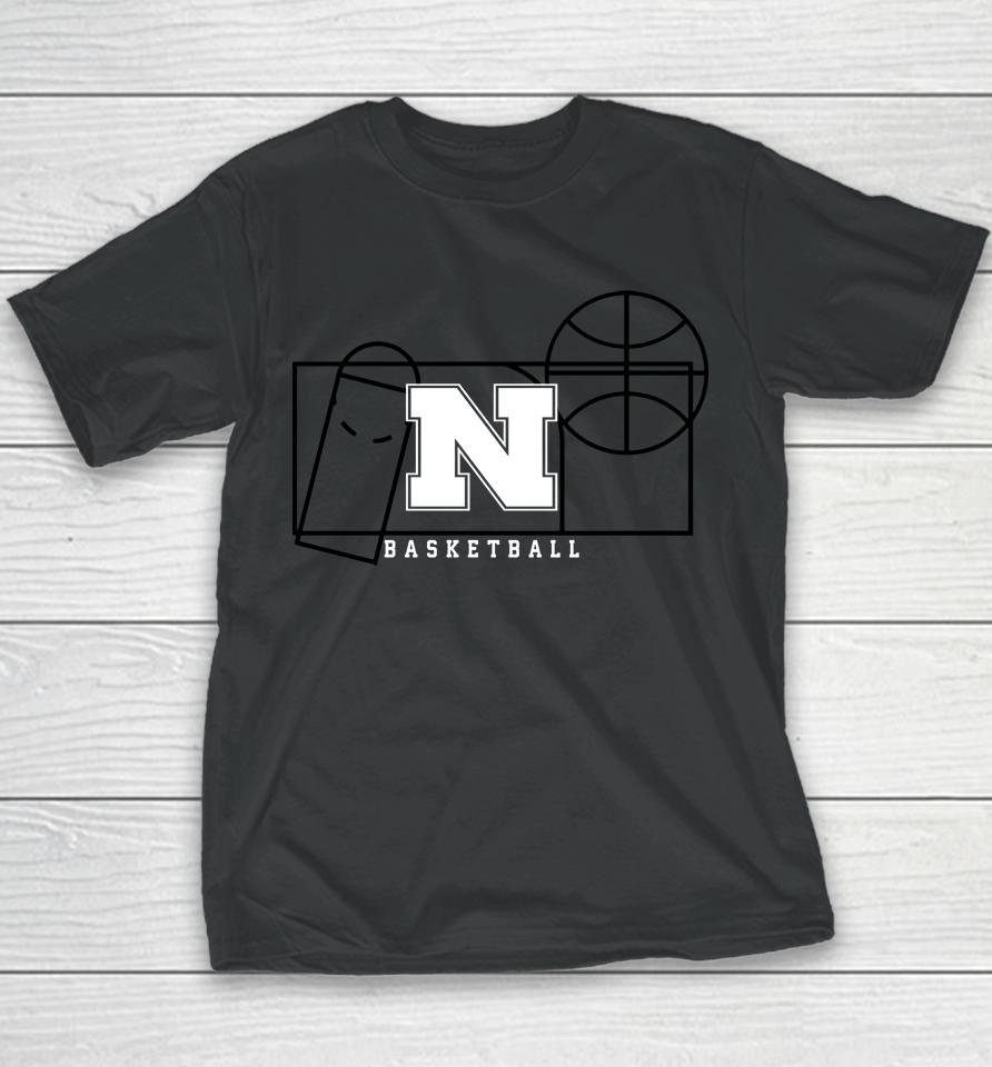 Men's Ncaa Nebraska Huskers Basketball Court Fresh Youth T-Shirt