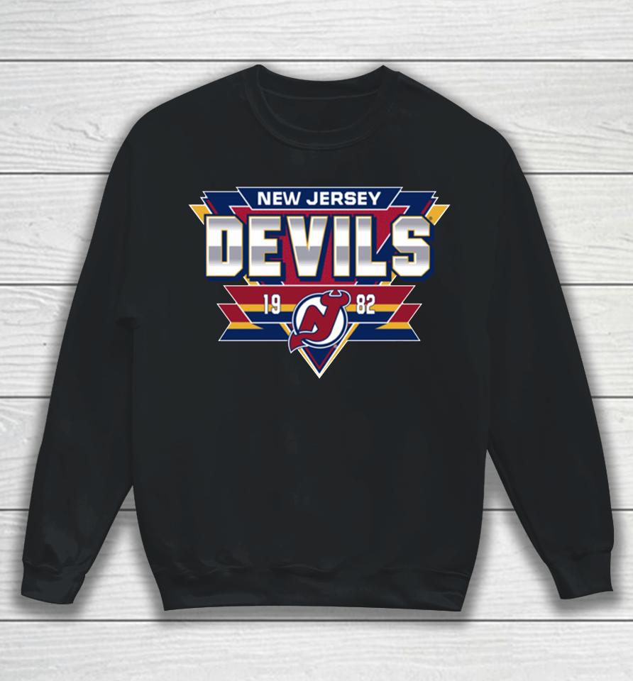 Mens New Jersey Devils 1982 Reverse Retro 2 0 Fresh Playmaker Sweatshirt
