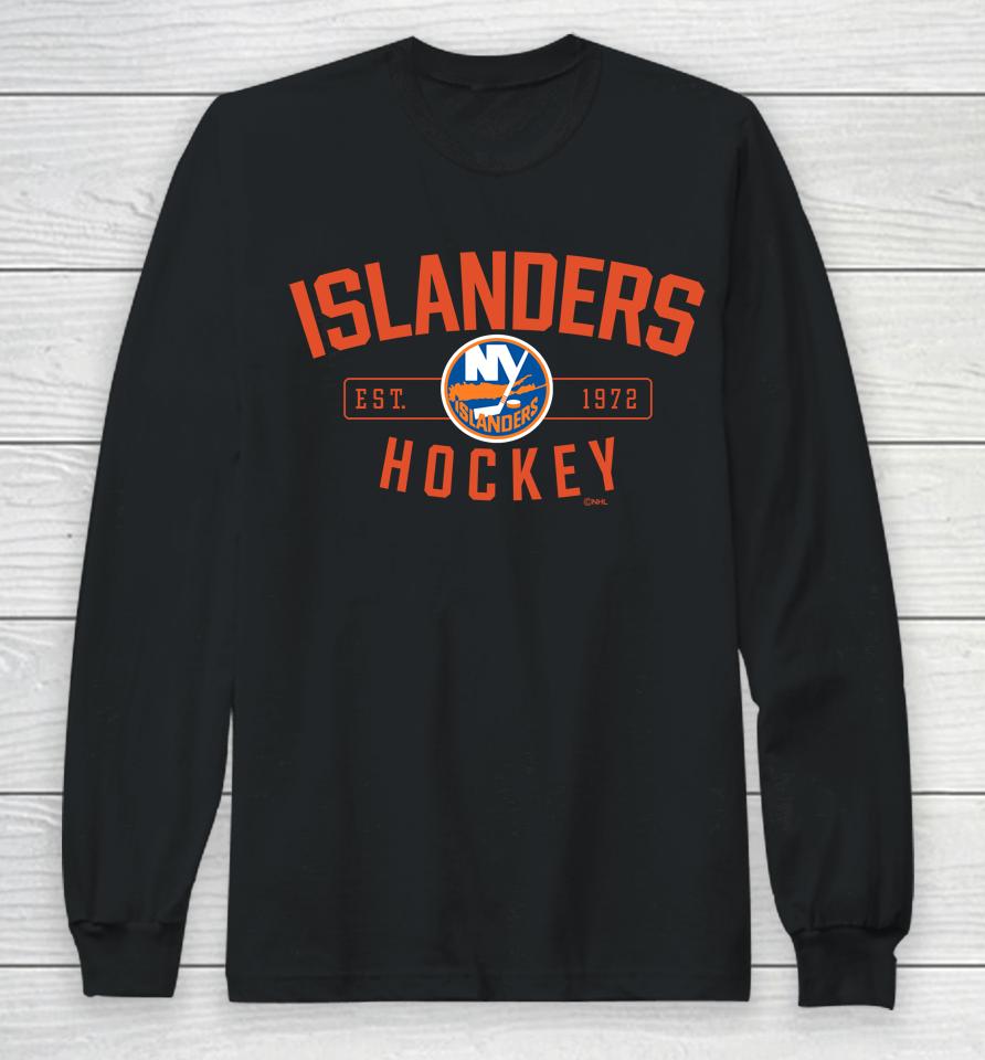 Men's New York Islanders Champion Royal Tri-Blend Long Sleeve T-Shirt