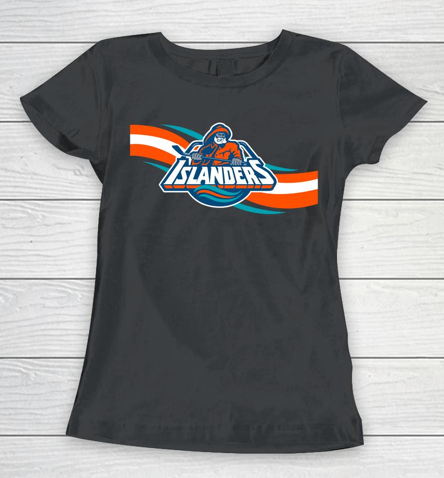 Men's New York Islanders Team Jersey Inspired Women T-Shirt