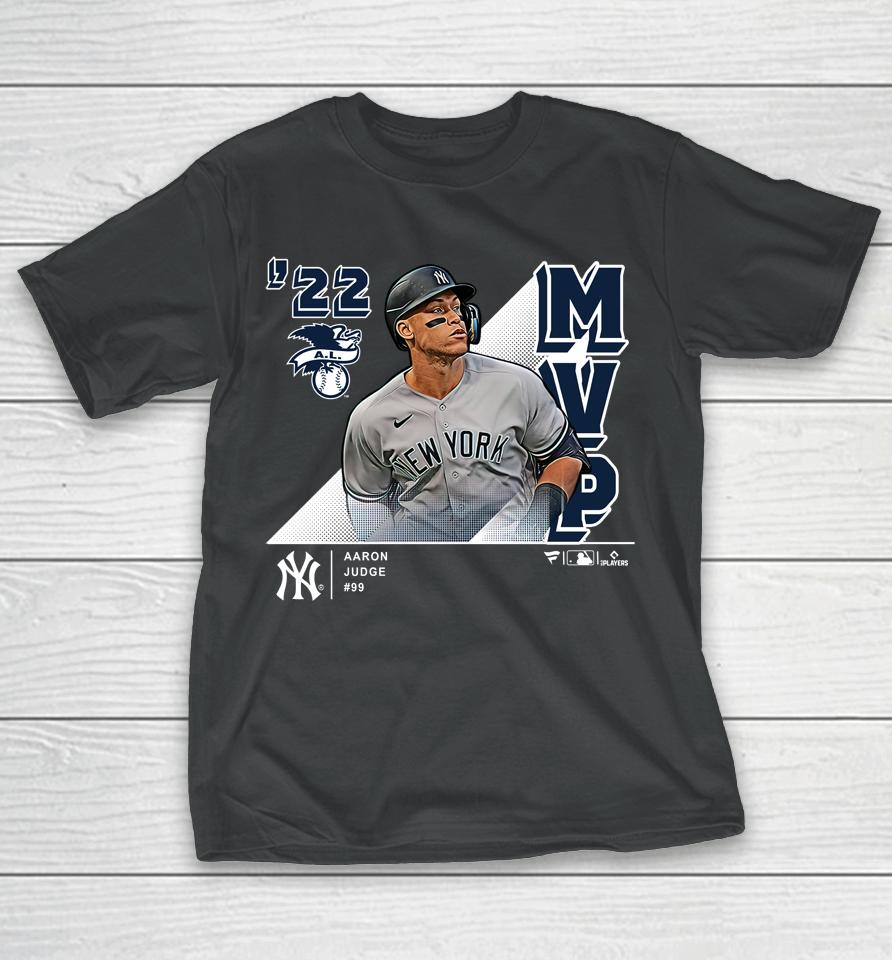 Men's New York Yankees Aaron Judge Fanatics Branded Navy 2022 Al Mvp T-Shirt