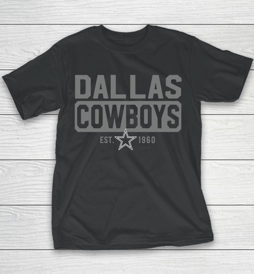 Men's Nfl Dallas Cowboys Box Out Fleece Headline Est 1960 Youth T-Shirt