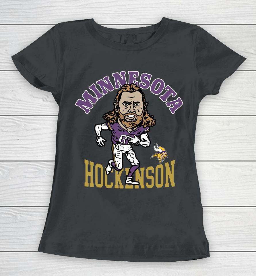 Men's Nfl Minnesota Vikings Tj Hockenson Homage Women T-Shirt