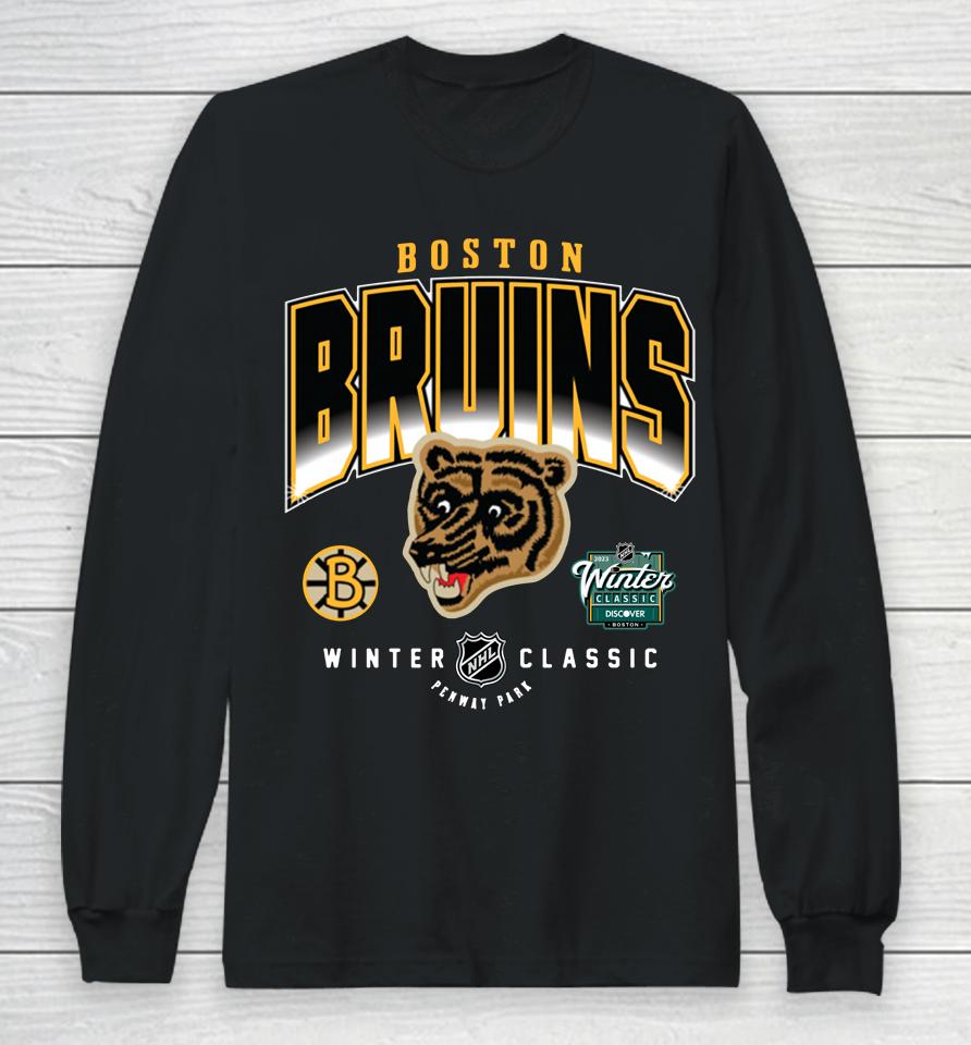 Men's Nhl Mitchell And Ness 22-23 Winter Classic Boston Bruins Long Sleeve T-Shirt