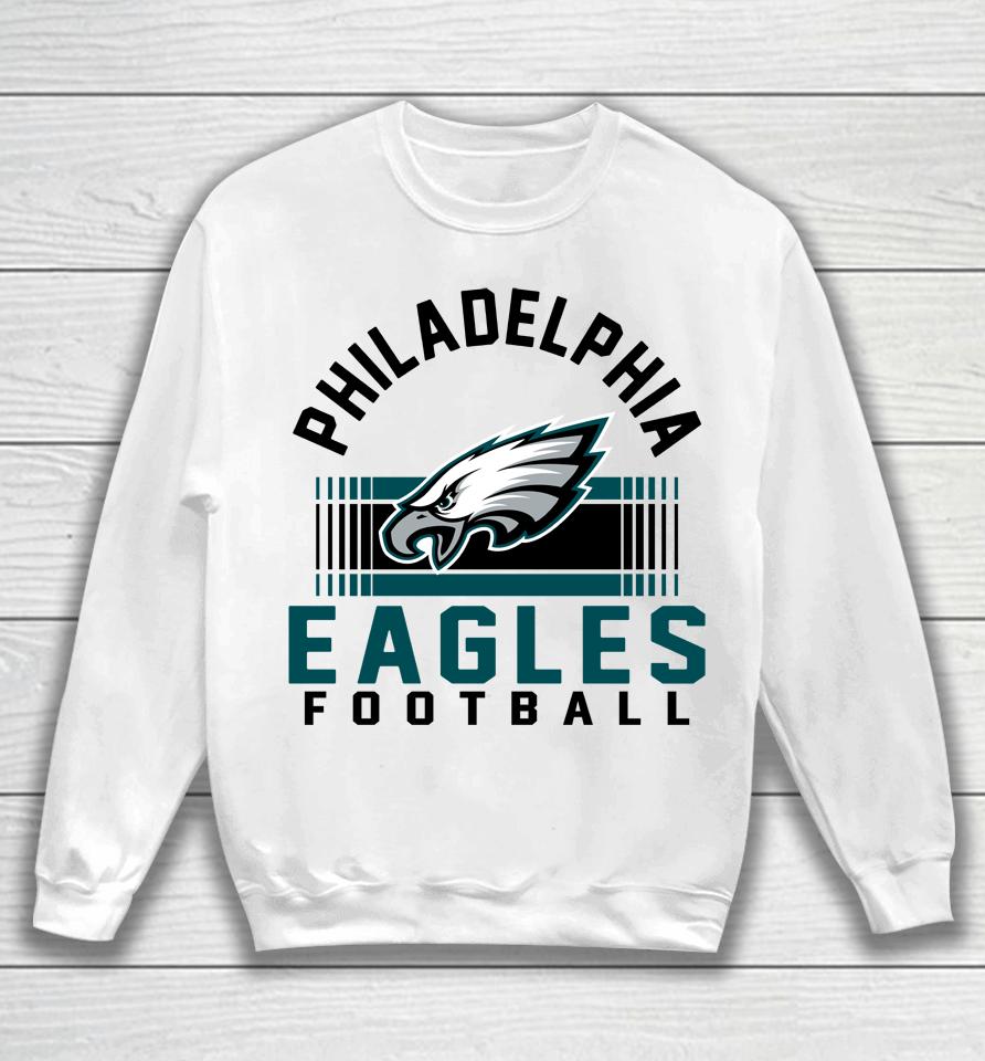 Men's Philadelphia Eagles Starter White Prime Time Sweatshirt