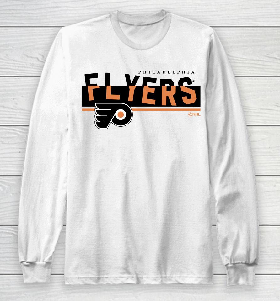 Men's Philadelphia Flyers White Team Jersey Inspired Long Sleeve T-Shirt