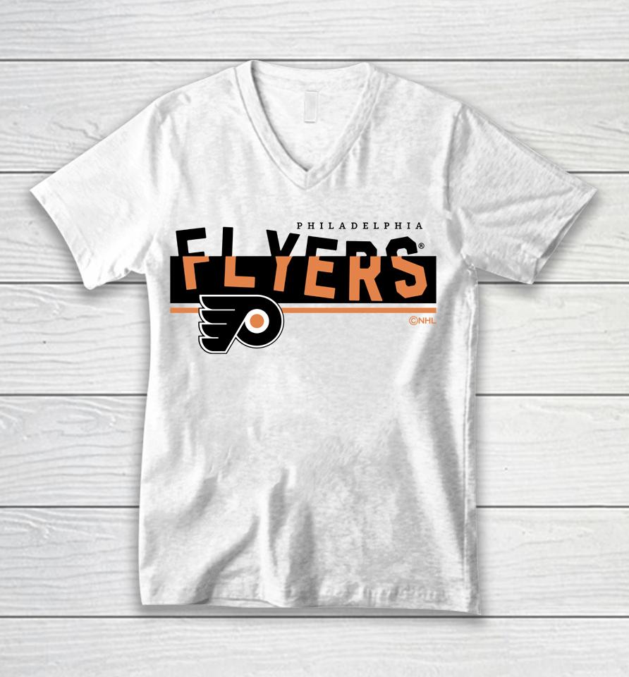 Men's Philadelphia Flyers White Team Jersey Inspired Unisex V-Neck T-Shirt