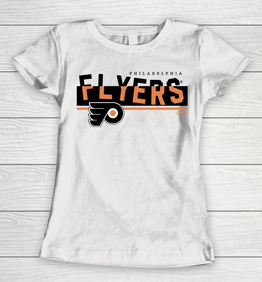 Men's Philadelphia Flyers White Team Jersey Inspired Women T-Shirt