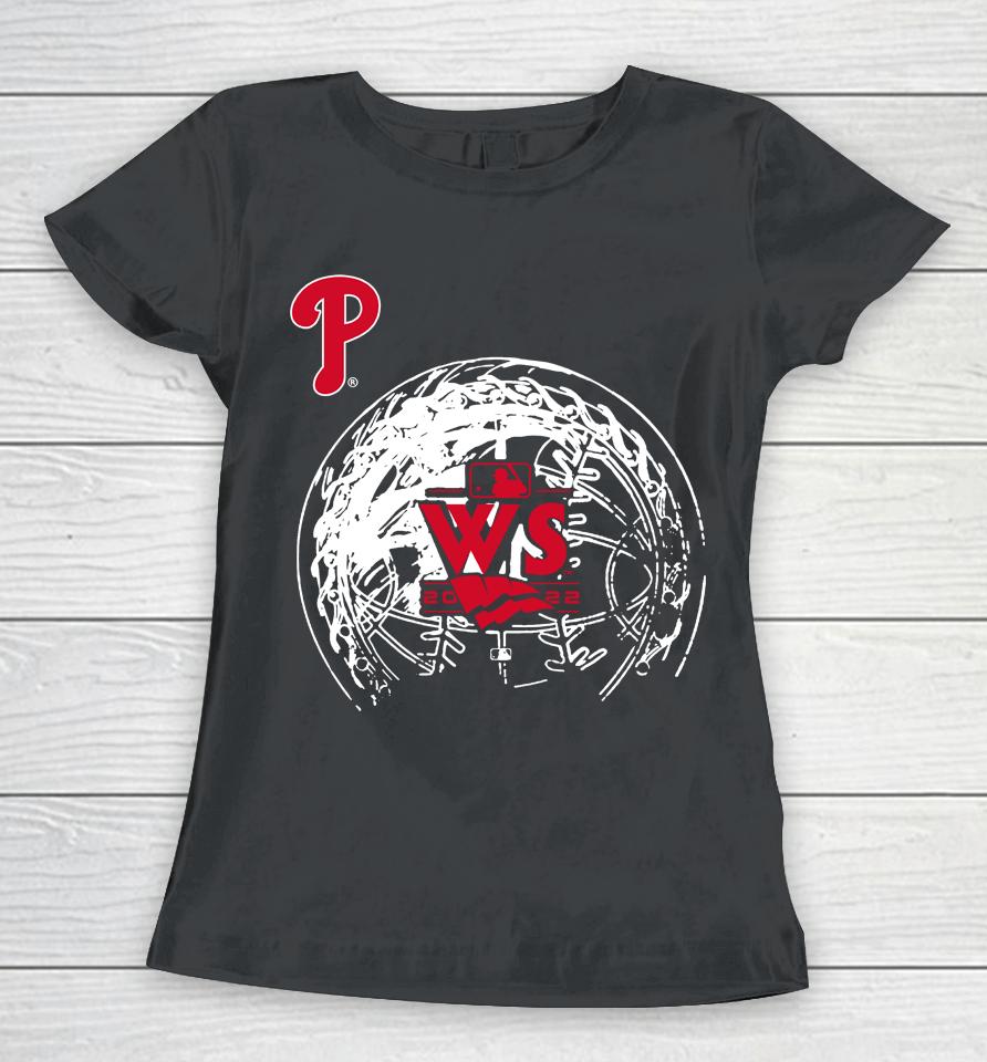 Men's Philadelphia Phillies 2022 World Series Worldwide Event Women T-Shirt