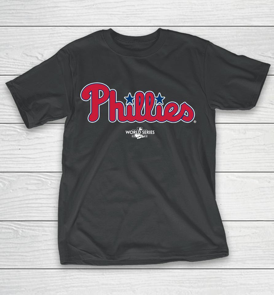 Men's Philadelphia Phillies Bryce Harper Fanatics Branded Red 2022 World Series T-Shirt